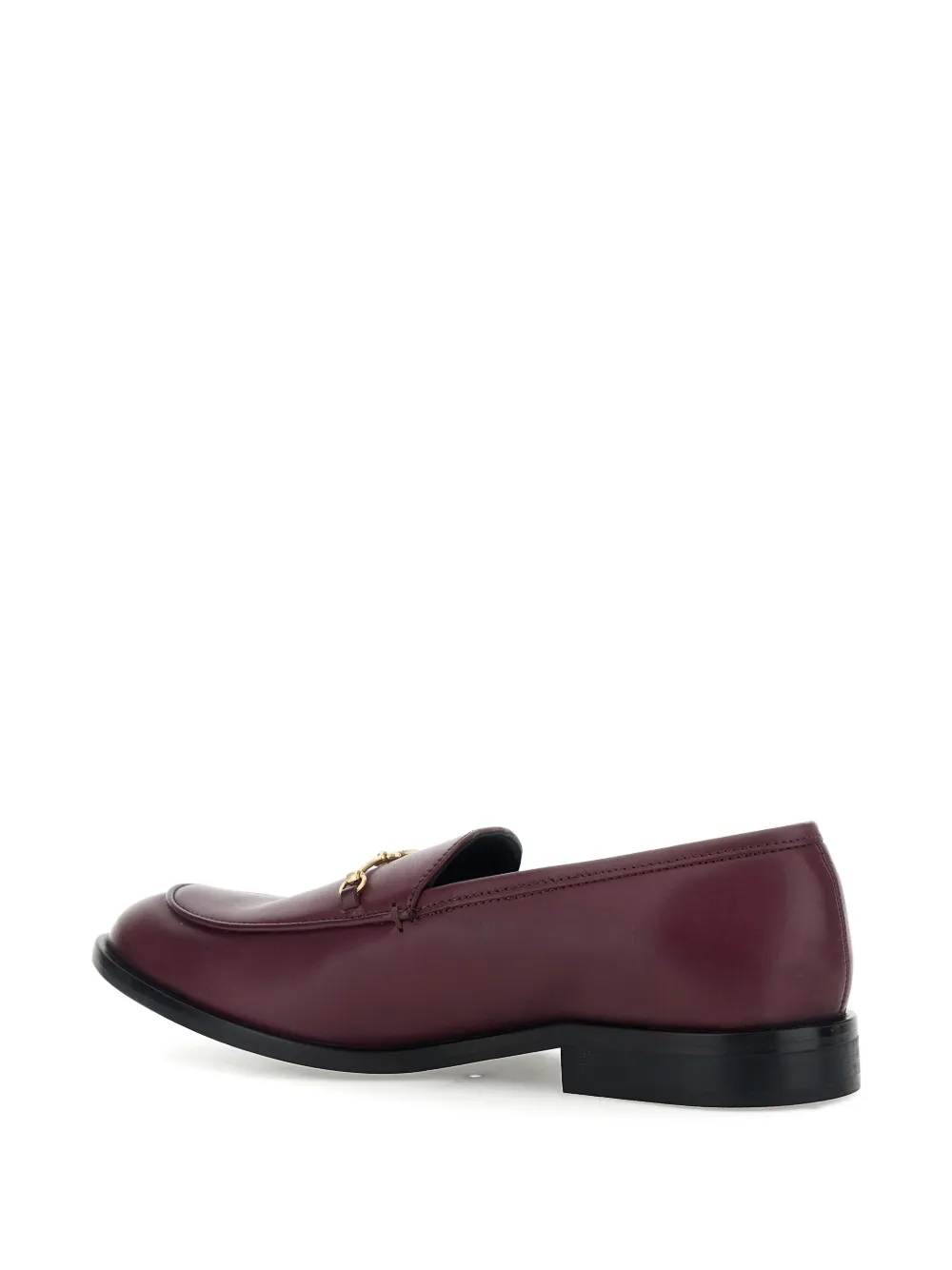 TWINSET Loafers met logoplakkaat en amandelvormige neus Rood