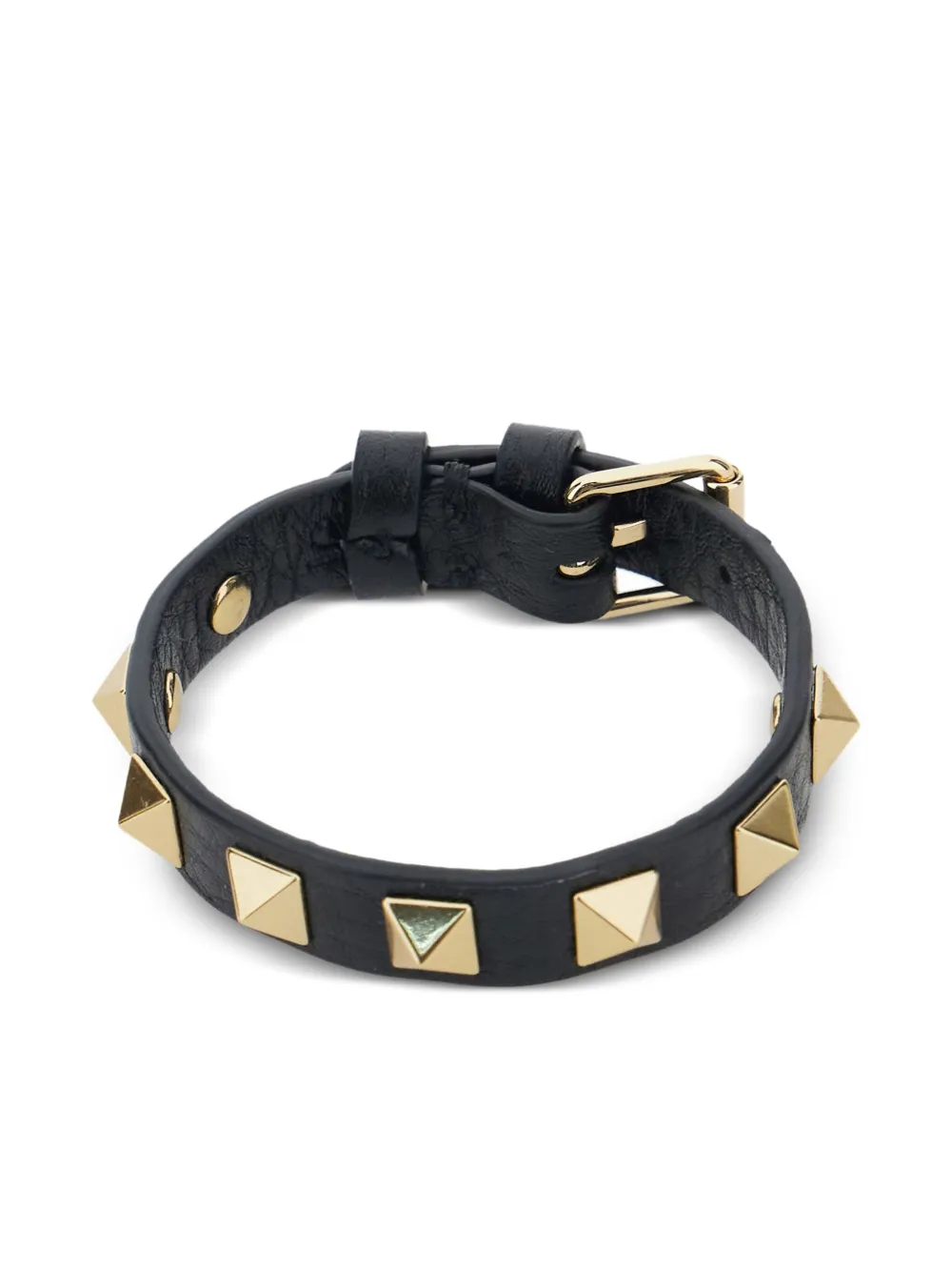 Valentino Garavani Bracciale Rockstud con decorazione - Nero