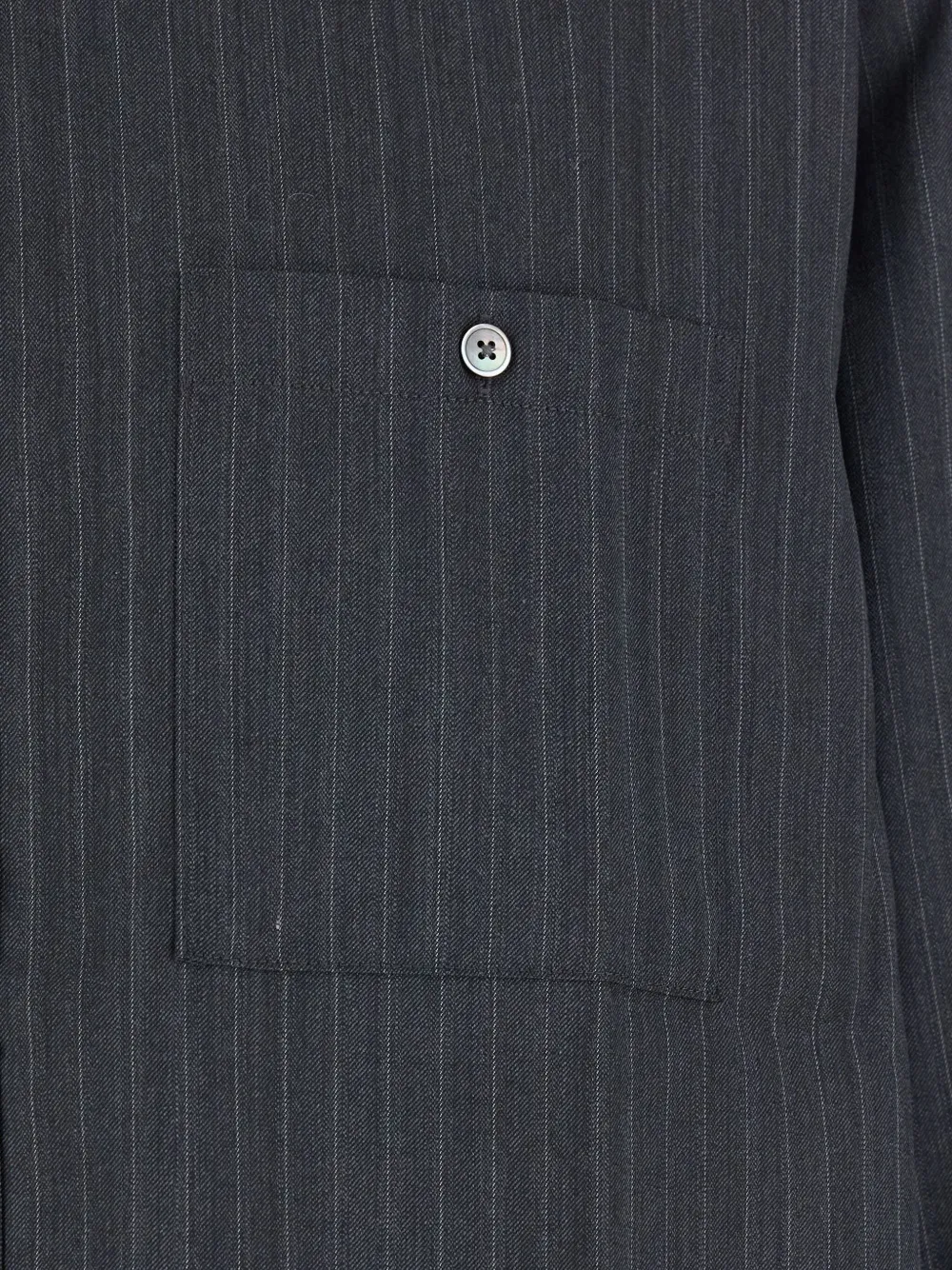  Tonywack Pinstripe-pattern Pointed-collar Shirt - Grey 