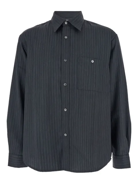 TONYWACK pinstripe-pattern pointed-collar shirt