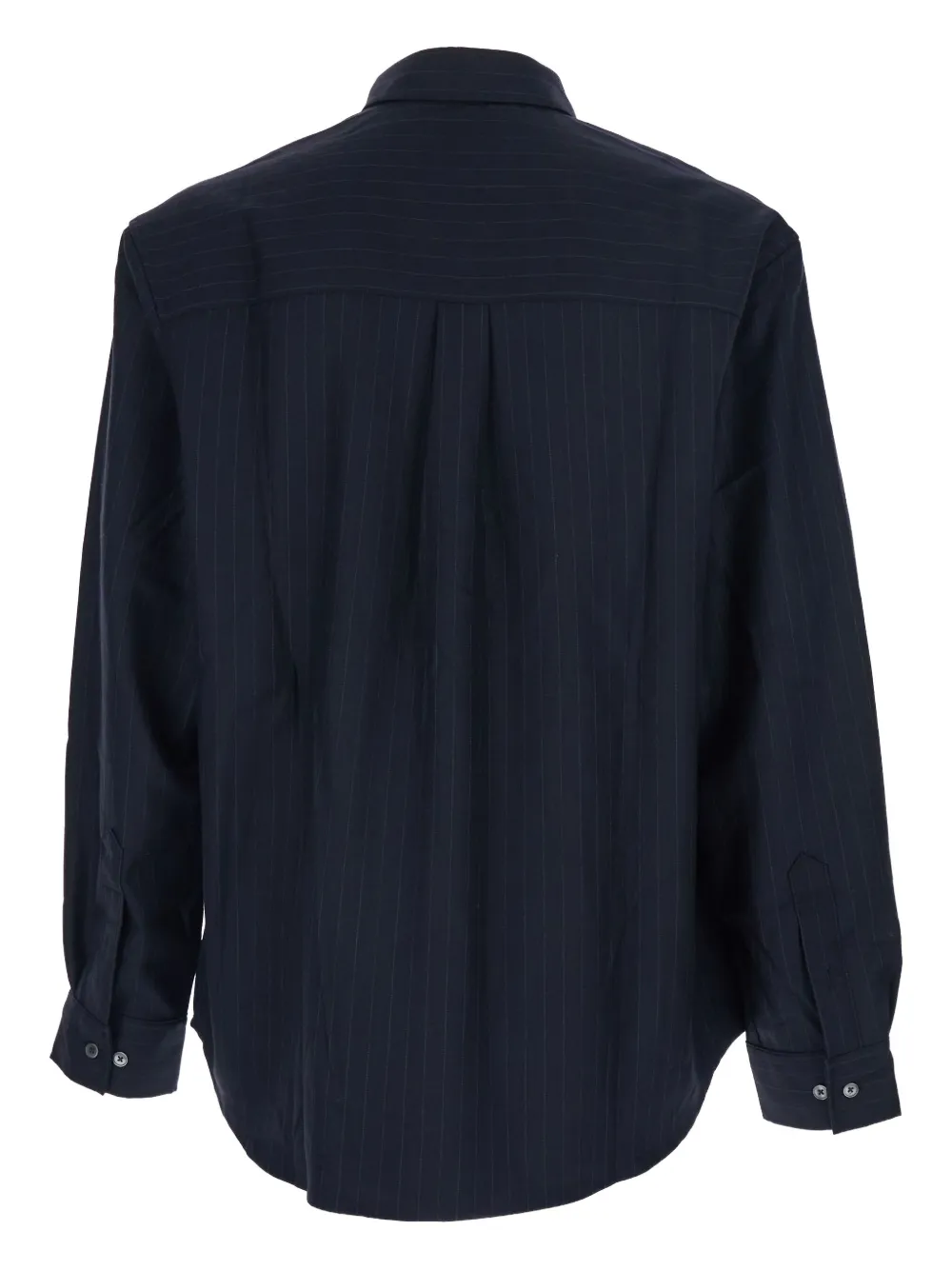 TONYWACK Overhemd met krijtstreep - Blauw
