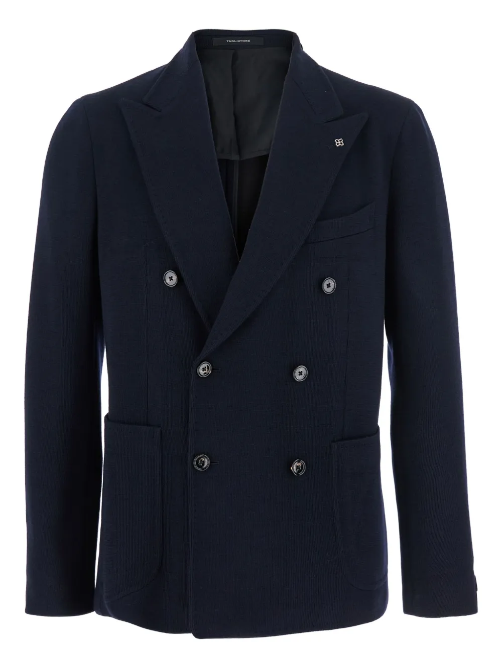 Tagliatore double-breasted peak-lapel blazer | Blue | Image 1