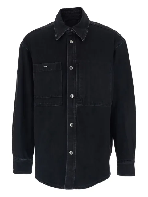 Wooyoungmi city-print denim shirt