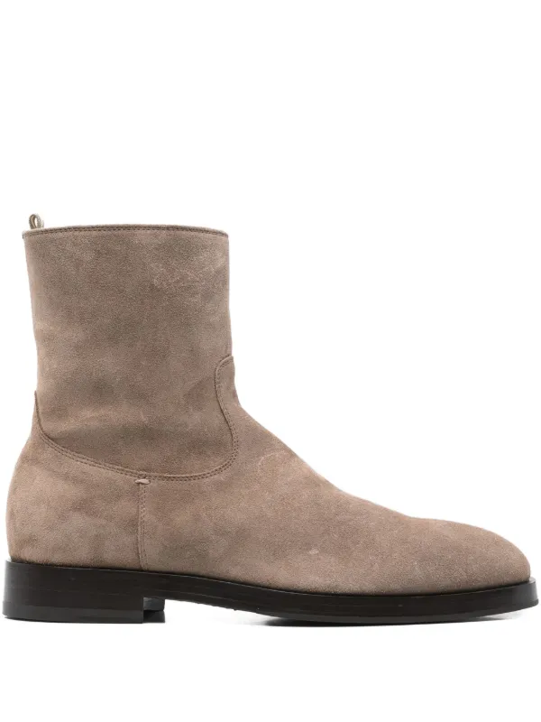 Officine Creative 35mm Ortega 002 Zipped Boots in Neutrals