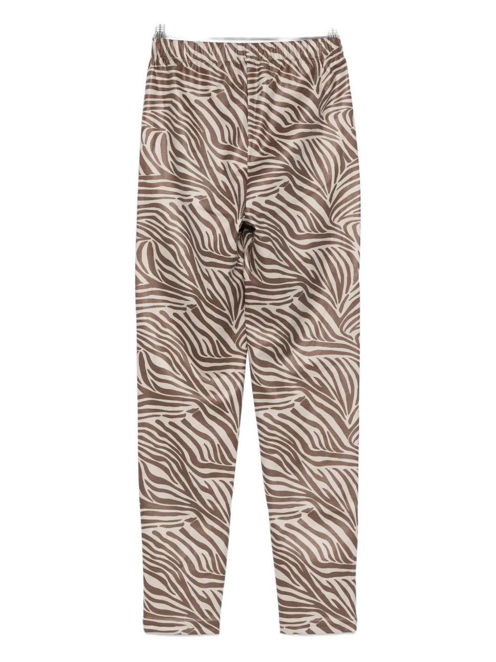 Mes Demoiselles Seara zebra-print trousers - Zwart