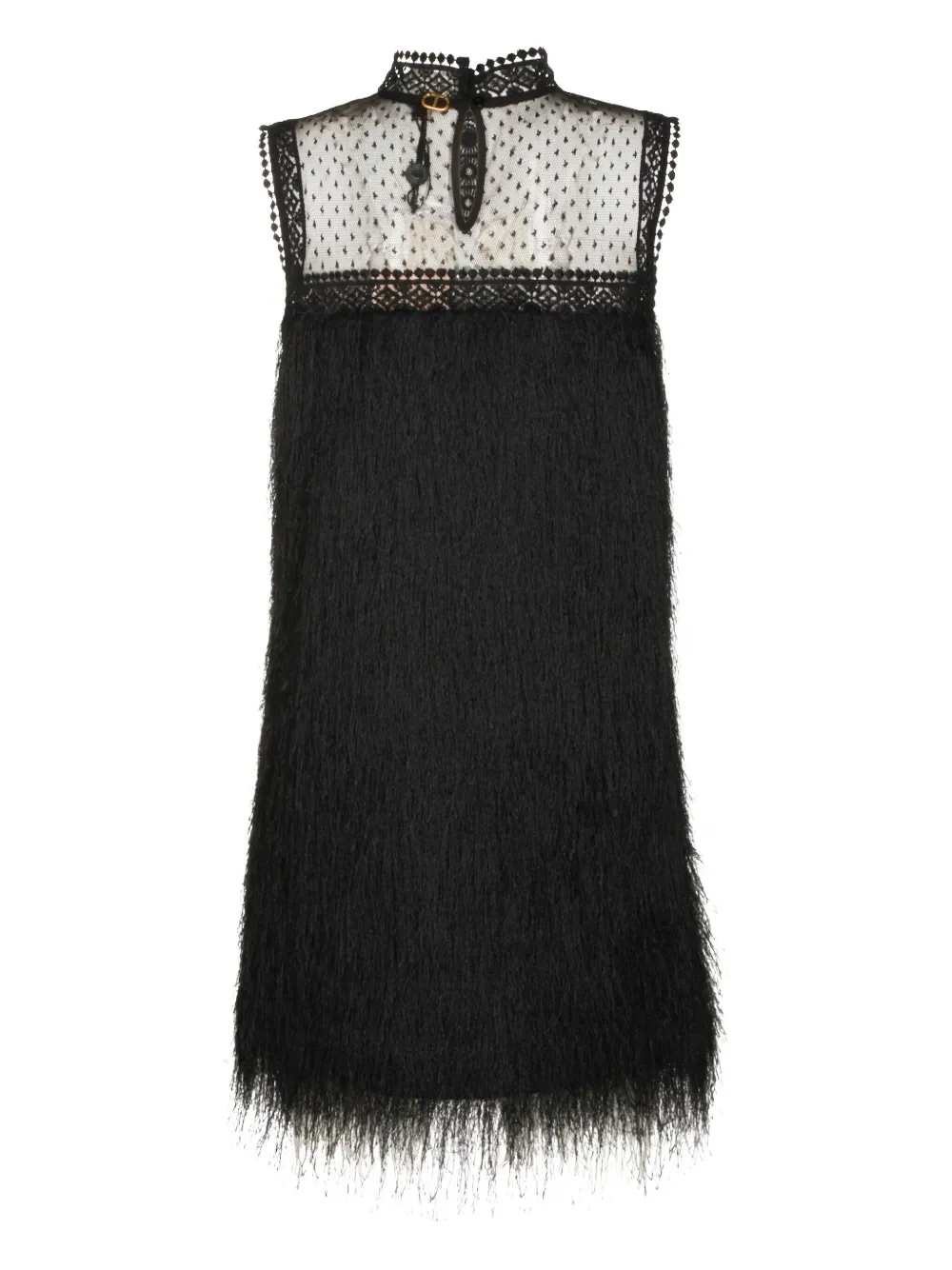 TWINSET Midi-jurk met kant - Zwart