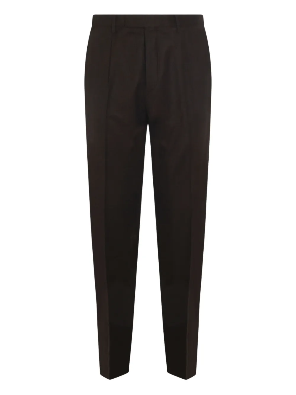 GTA Pantalone Pantaloni sartoriali in lana con pieghe - Marrone