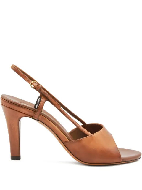 Miu Miu 85mm sling-back leather sandals