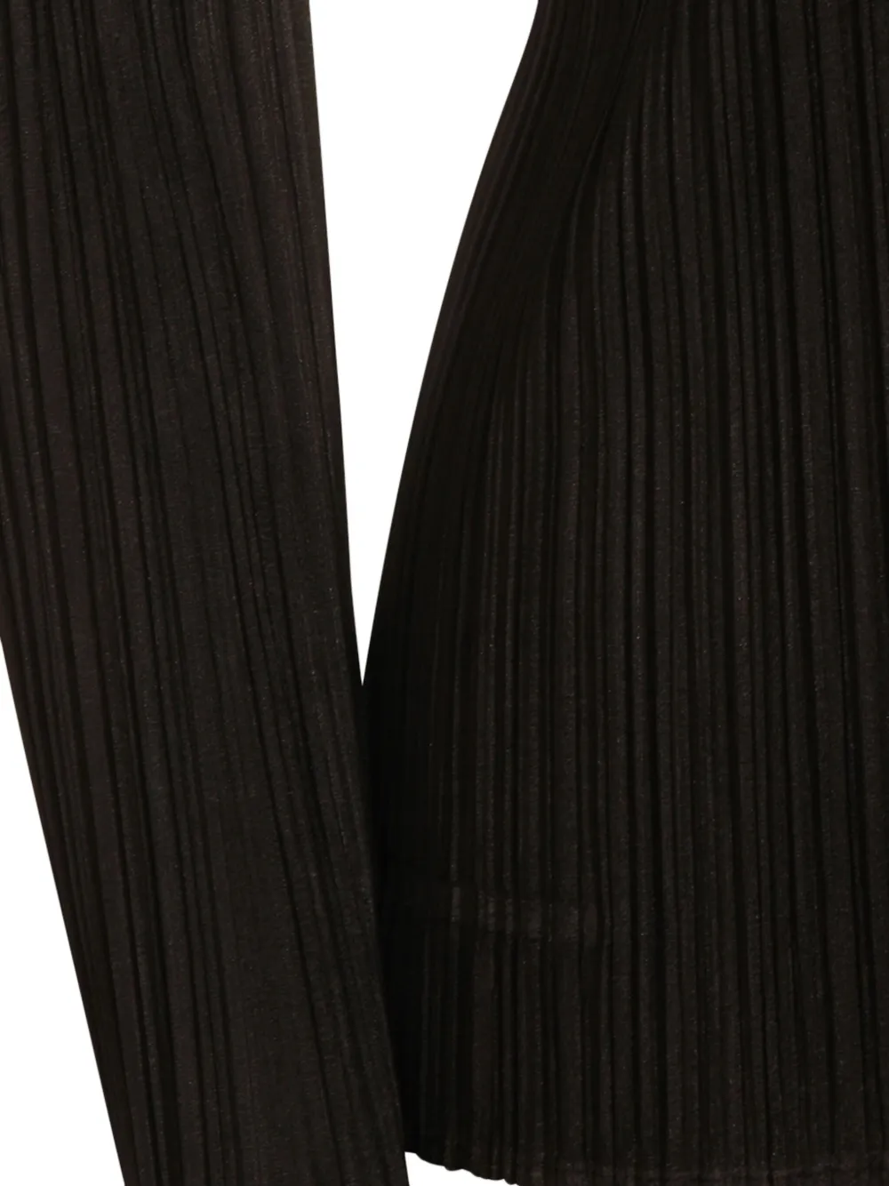Pleats Please Issey Miyake Geplooide blouse met lange mouwen Zwart