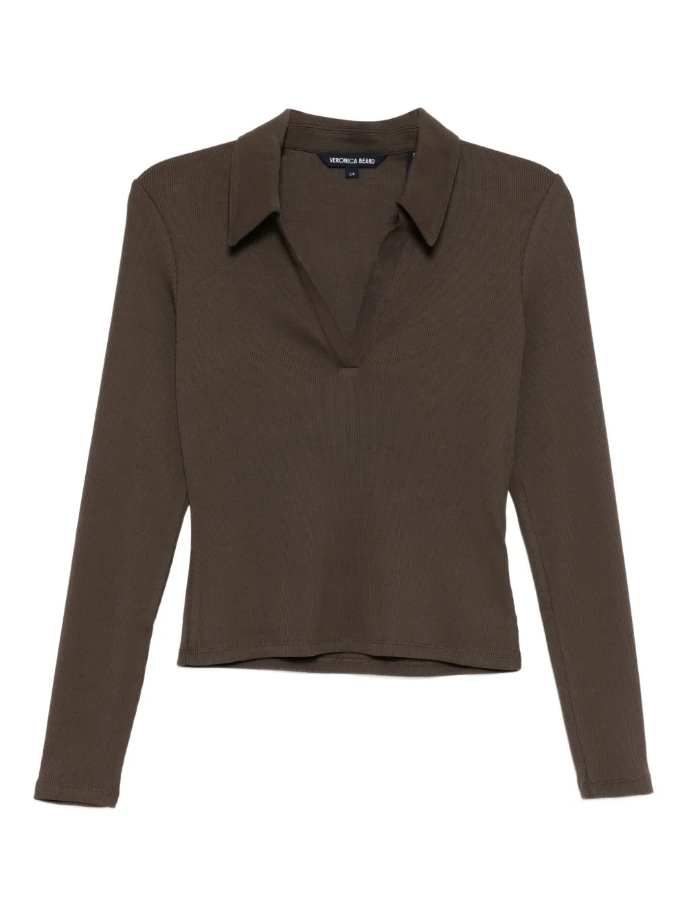Veronica Beard Kearney long-sleeve polo - Marrone