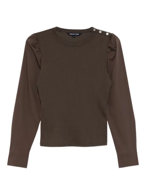 Veronica Beard Fersia mixed-media tee