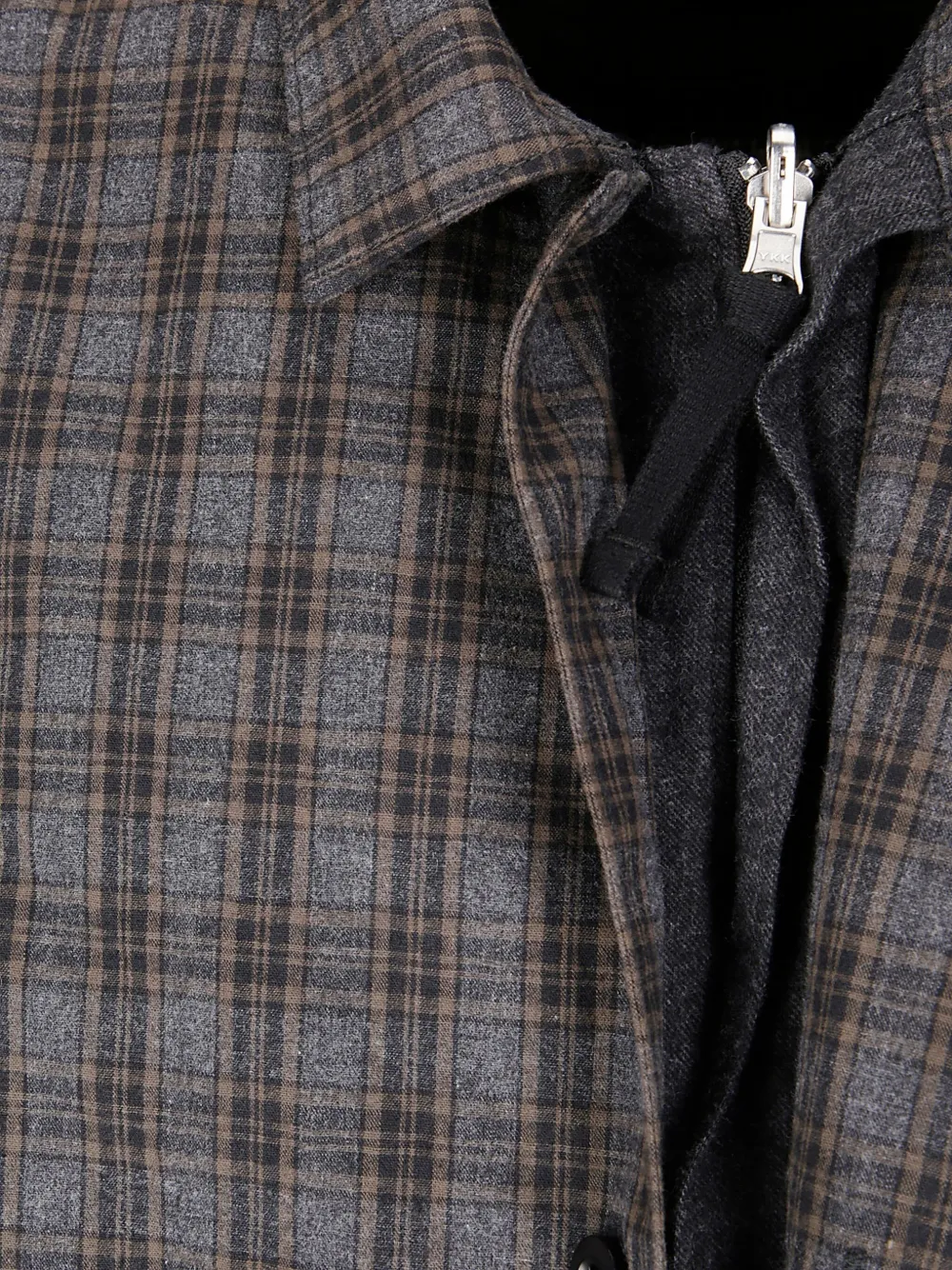 Comme des Garçons Homme Geruit overhemd - Grijs