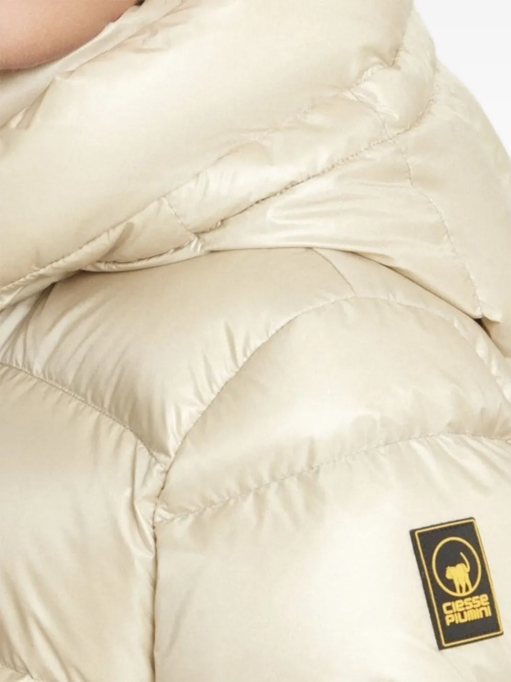 Ciesse Piumini Bella Hooded Padded Coat In Neutral