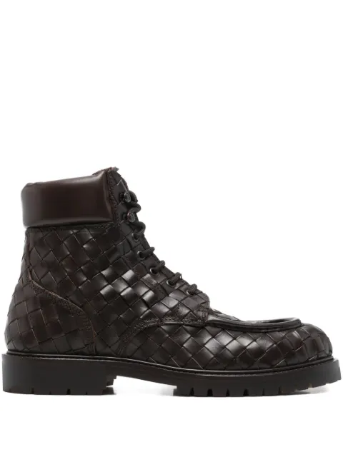 Officine Creative 30mm Boss 016 woven lace-up boots