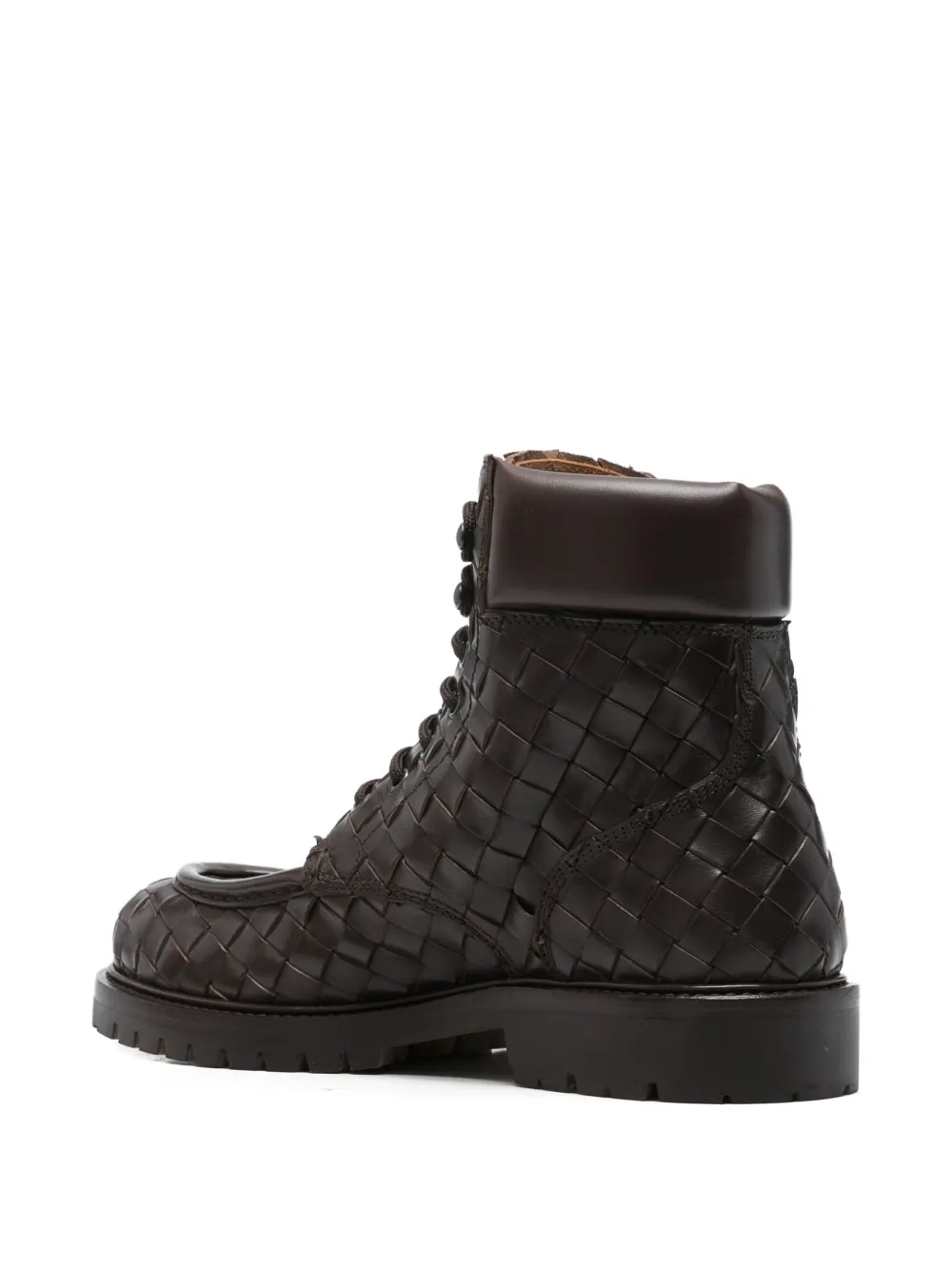 Officine Creative 30 mm Boss 016 geweven veterlaarzen Bruin