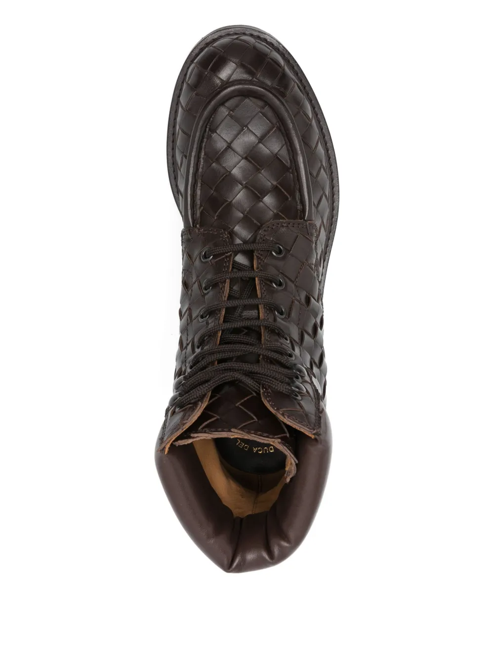 Officine Creative 30 mm Boss 016 geweven veterlaarzen Bruin