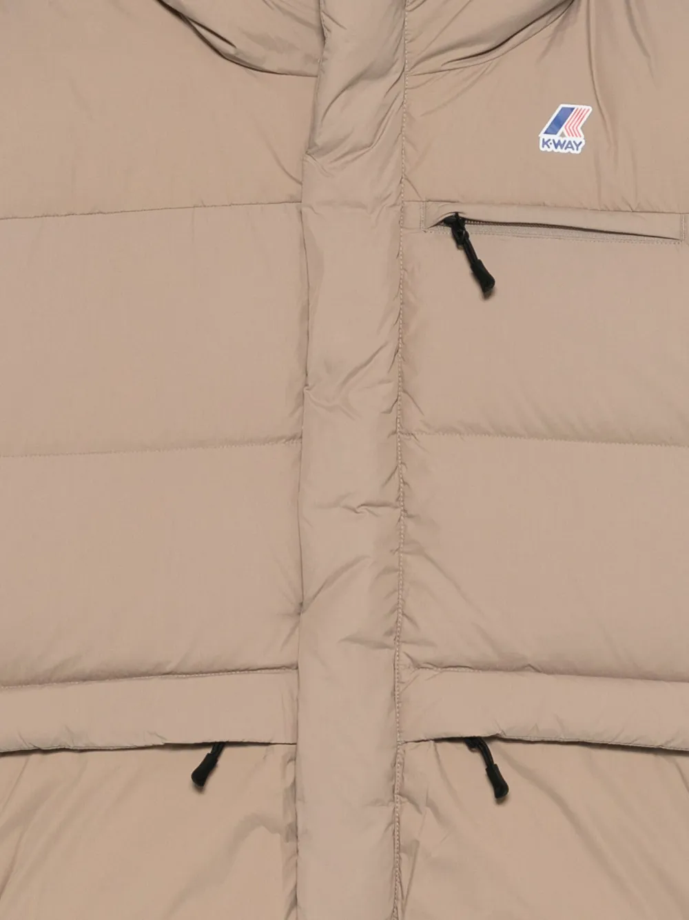 K-Way Jack met capuchon en zak Beige