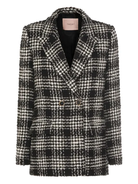 TWINSET check double-breasted jacket