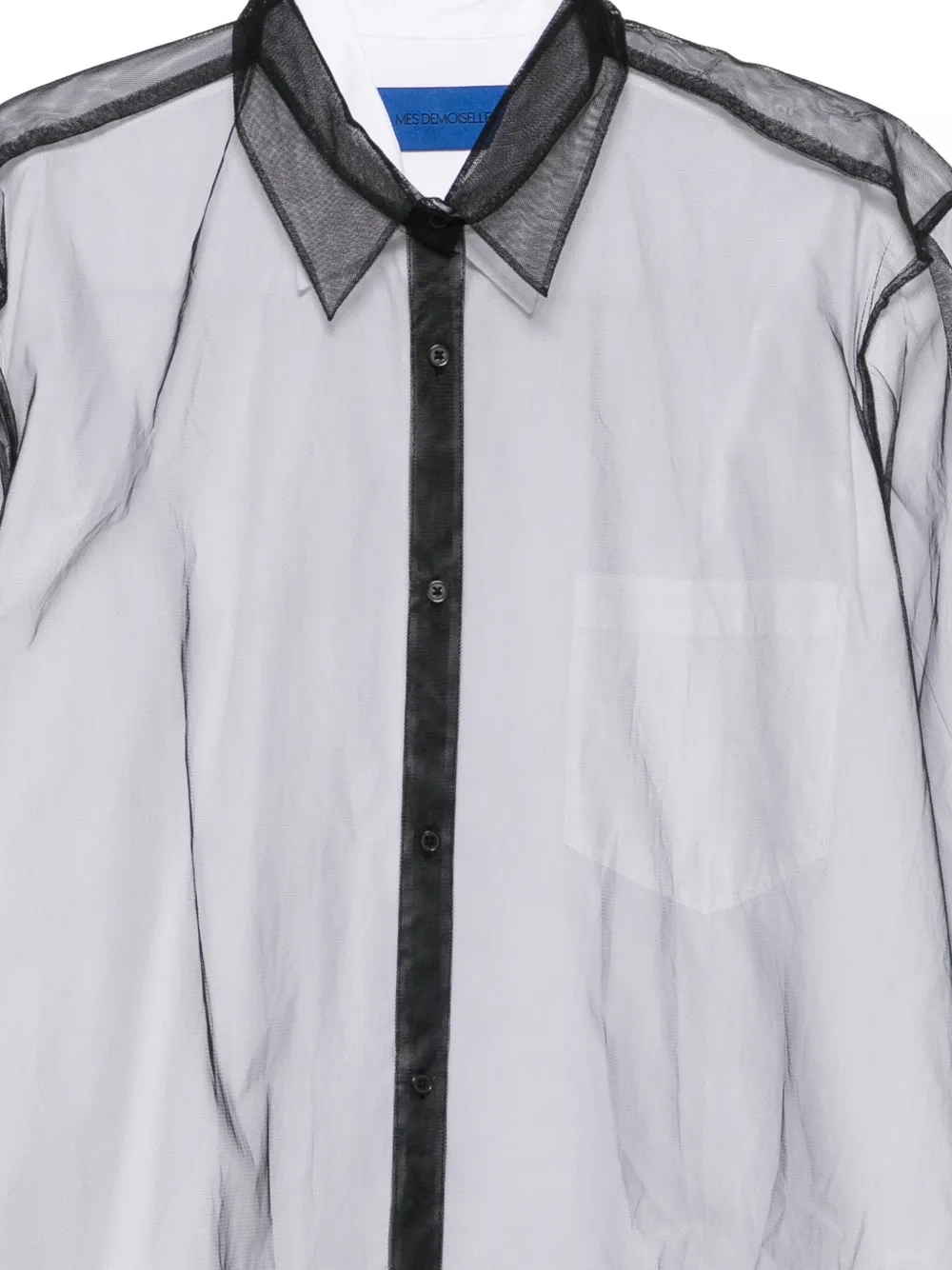 Mes Demoiselles Linnen blouse Zwart