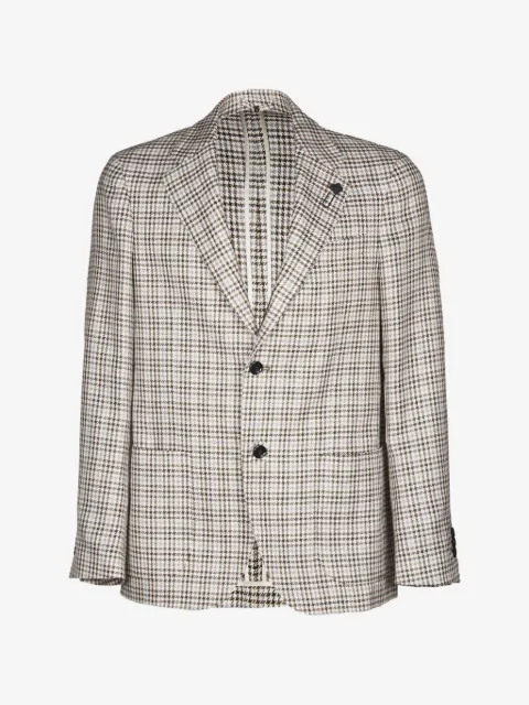 Lardini ハウンドトゥース ジャケット