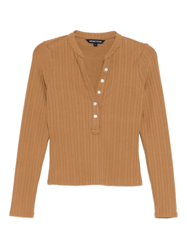 Veronica Beard Jocelyn Top in Brown