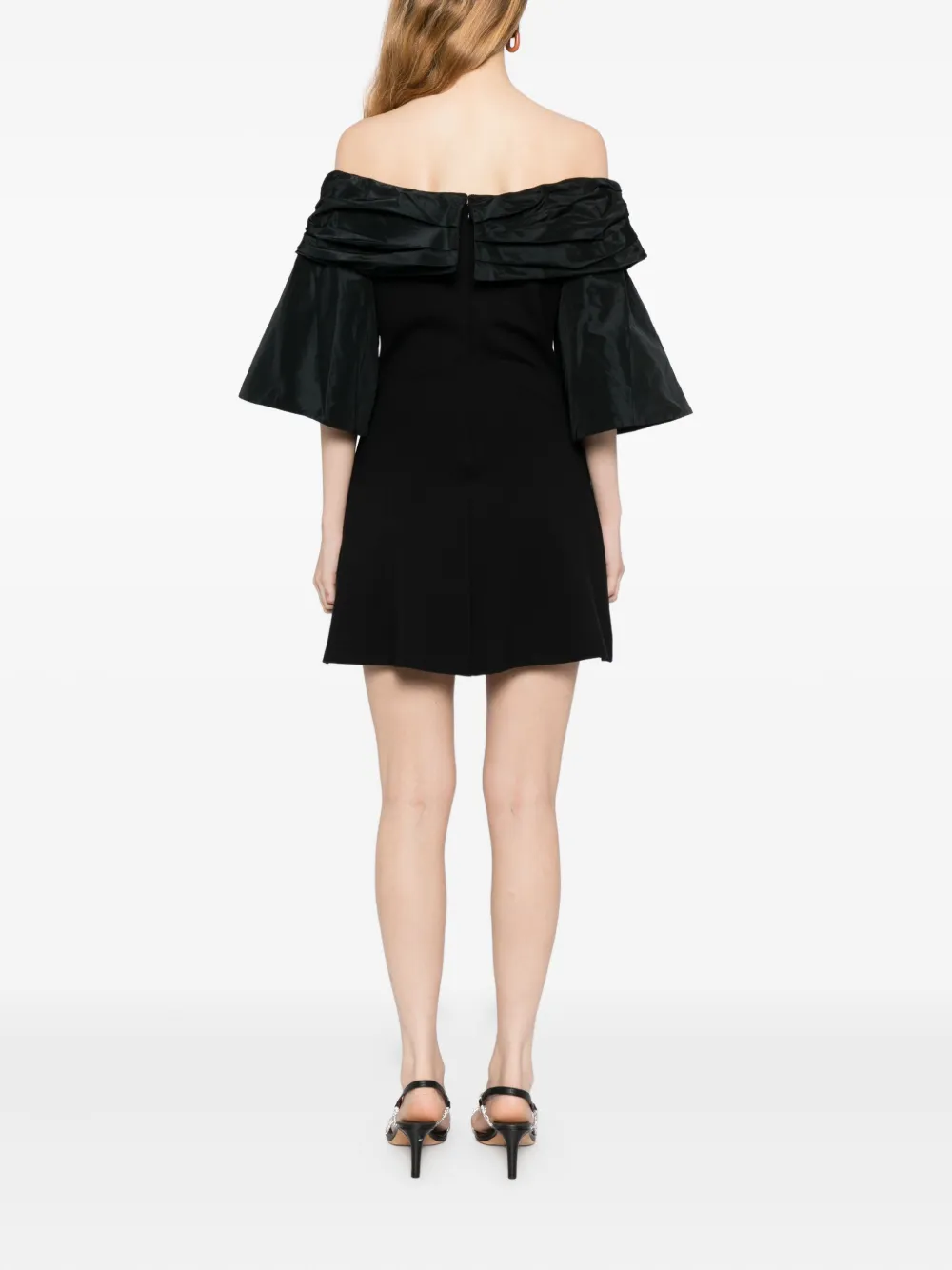 Staud Harper Mini Dress In Black