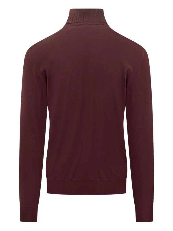 Pull Col Roulé Rouge Levi's Homme Taille L - 50% Coton 50% Polyester
