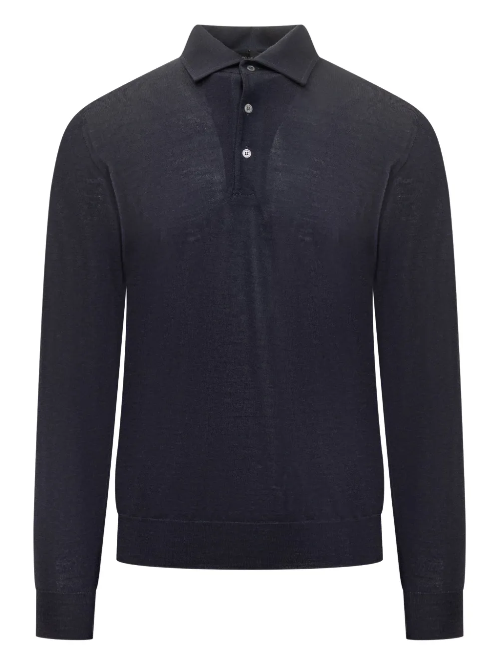 Filippo De Laurentiis Button Polo Shirt In Blue