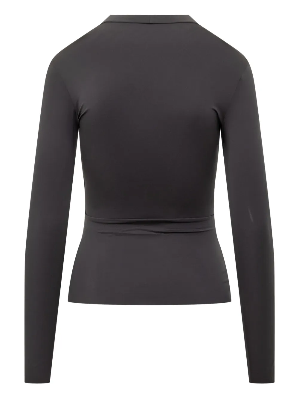 Marine Serre T-shirt met logo en lange mouwen Zwart