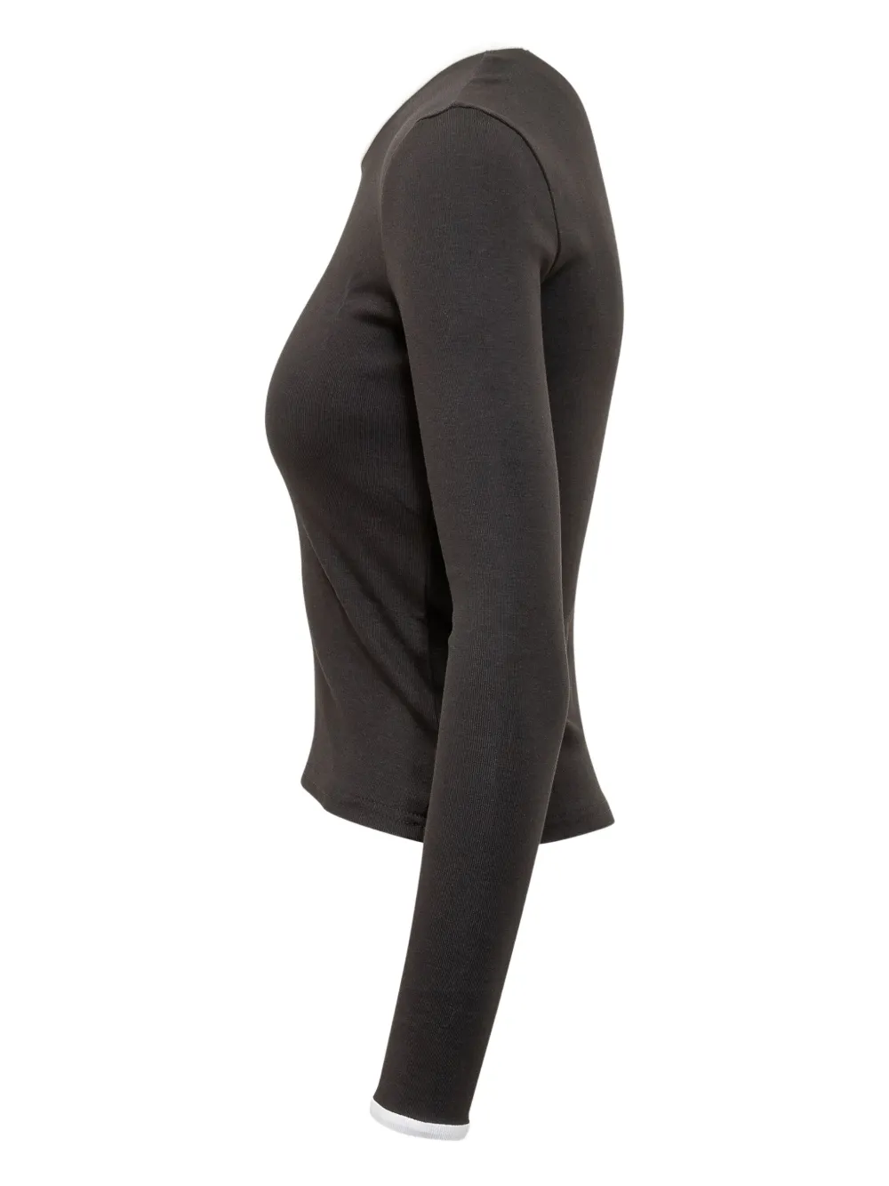 Marine Serre T-shirt met logo en lange mouwen Zwart