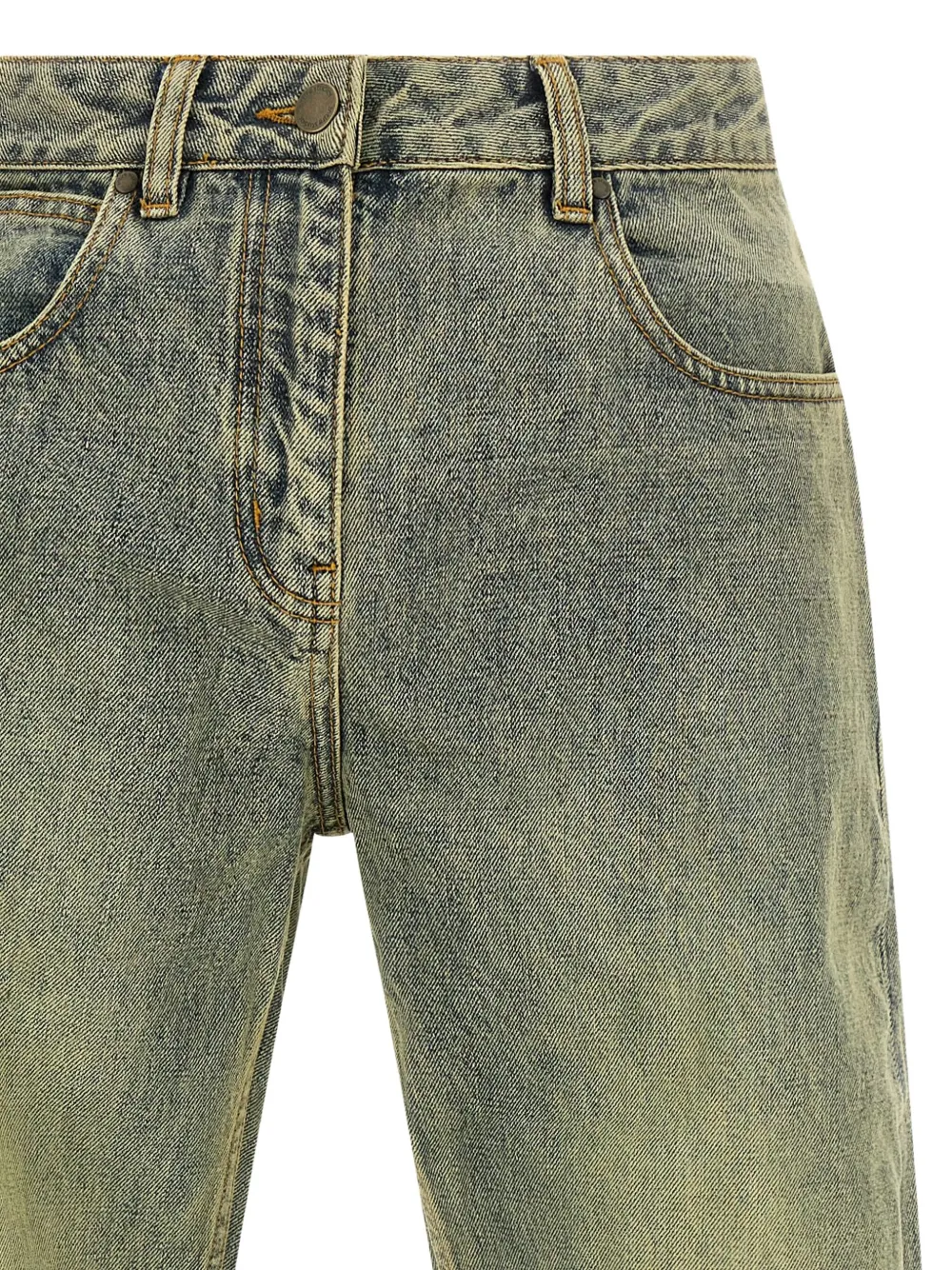 ENTIRE STUDIOS Lean jeans met stonewash-effect Blauw