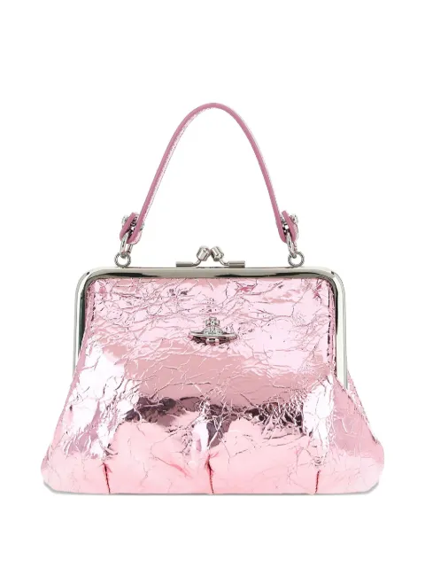 Vivienne Westwood Granny Frame metallic-effect tote bag
