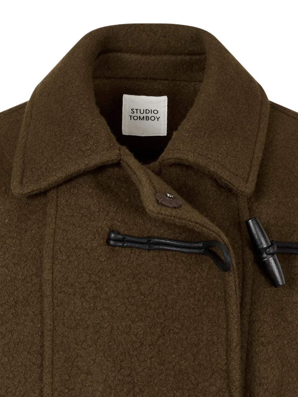 Studio Tomboy Buttoned-cuffs Coat In Brown