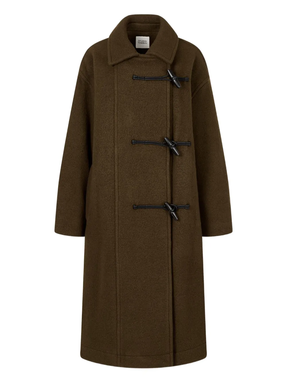 STUDIO TOMBOY buttoned-cuffs coat | Brown | Image 1