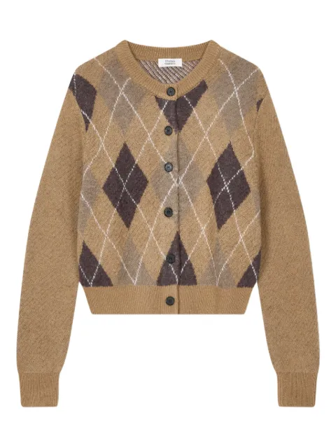 TOMBOY cárdigan con motivo de rombos