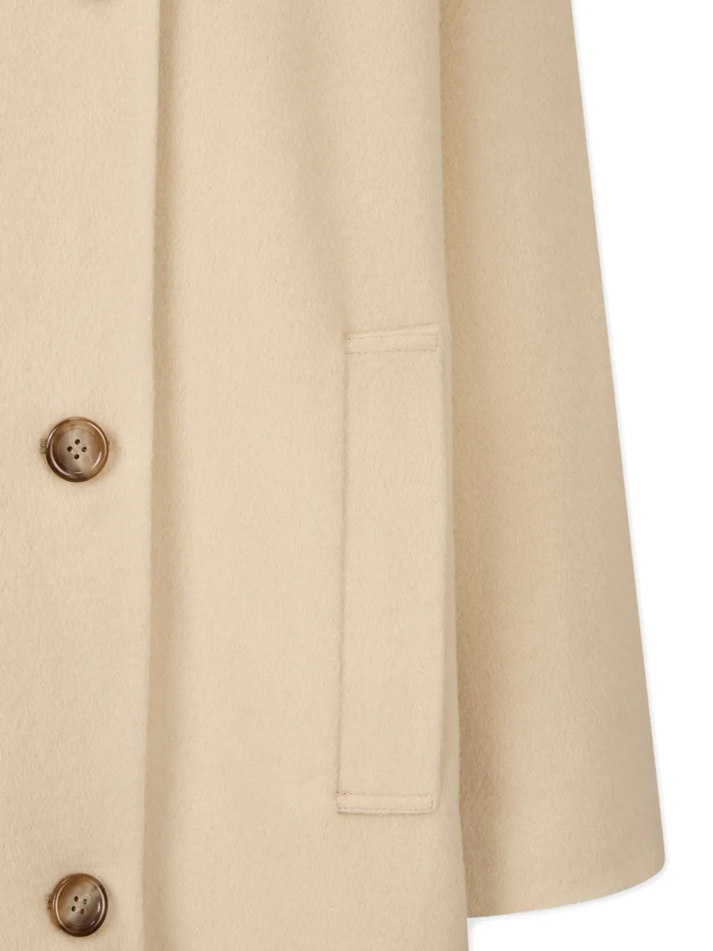 Studio Tomboy Detachable-scarf Coat In Neutral