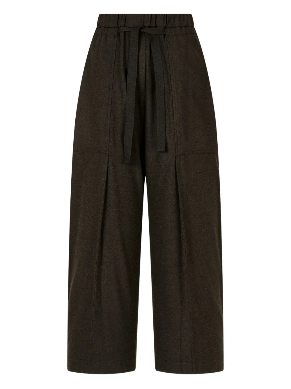 Studio Tomboy Elasticated-waistband Palazzo Pants In Green