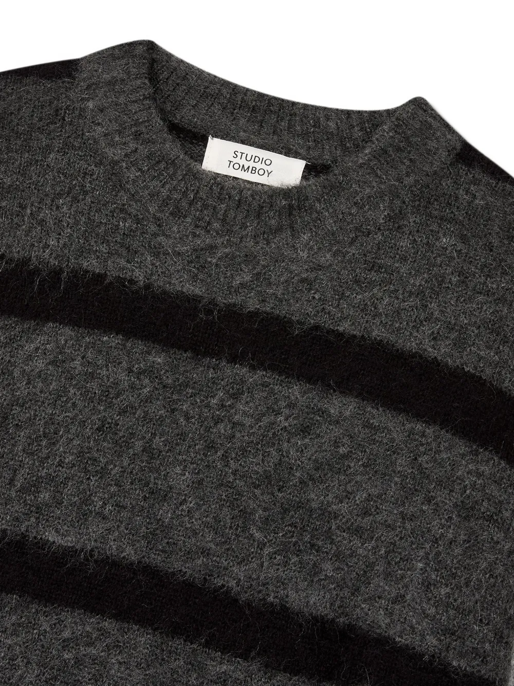 Studio Tomboy Stripe-pattern Sweater In Black