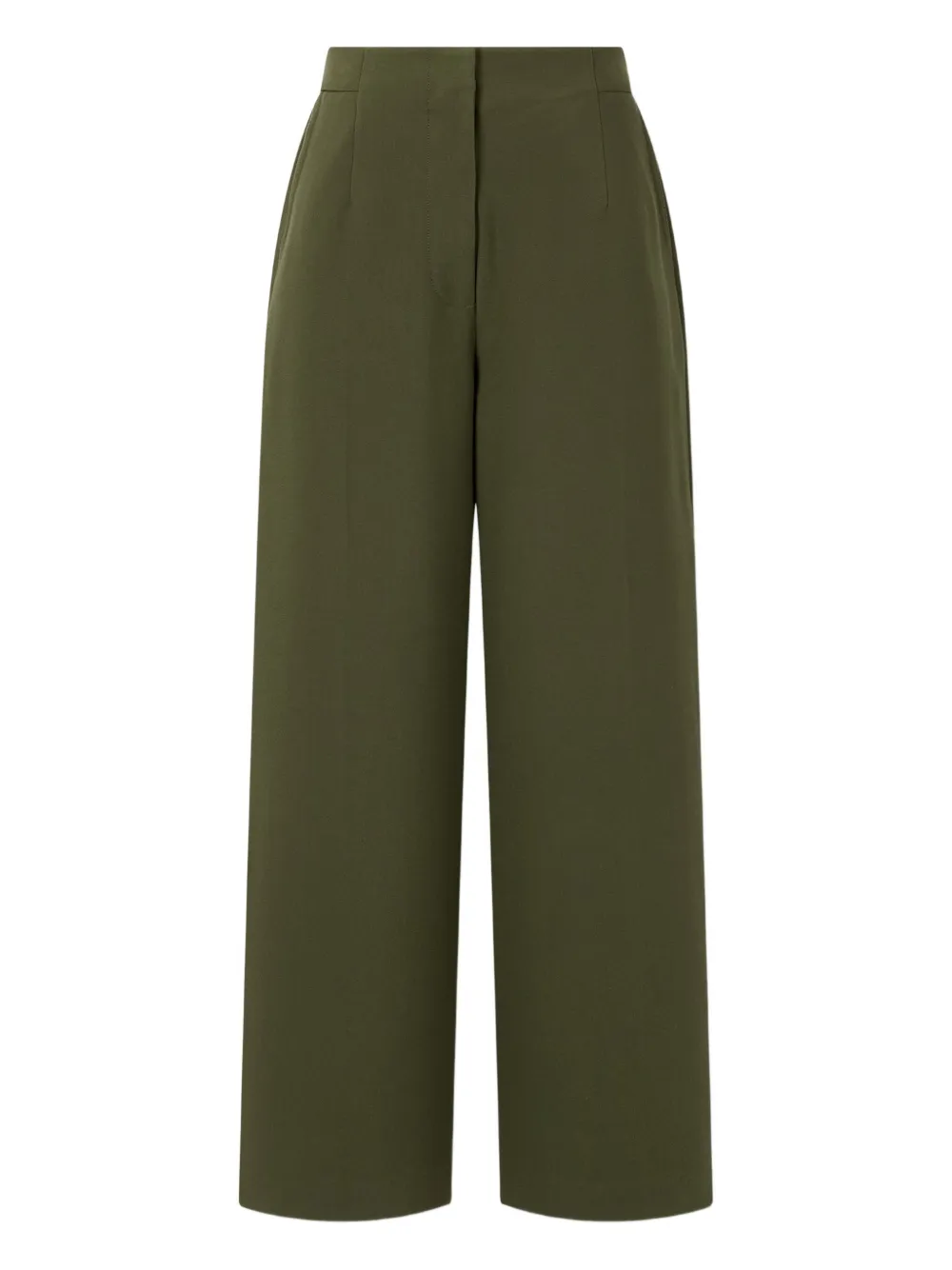 Studio Tomboy Back Elasticated-waistband Trousers In Green