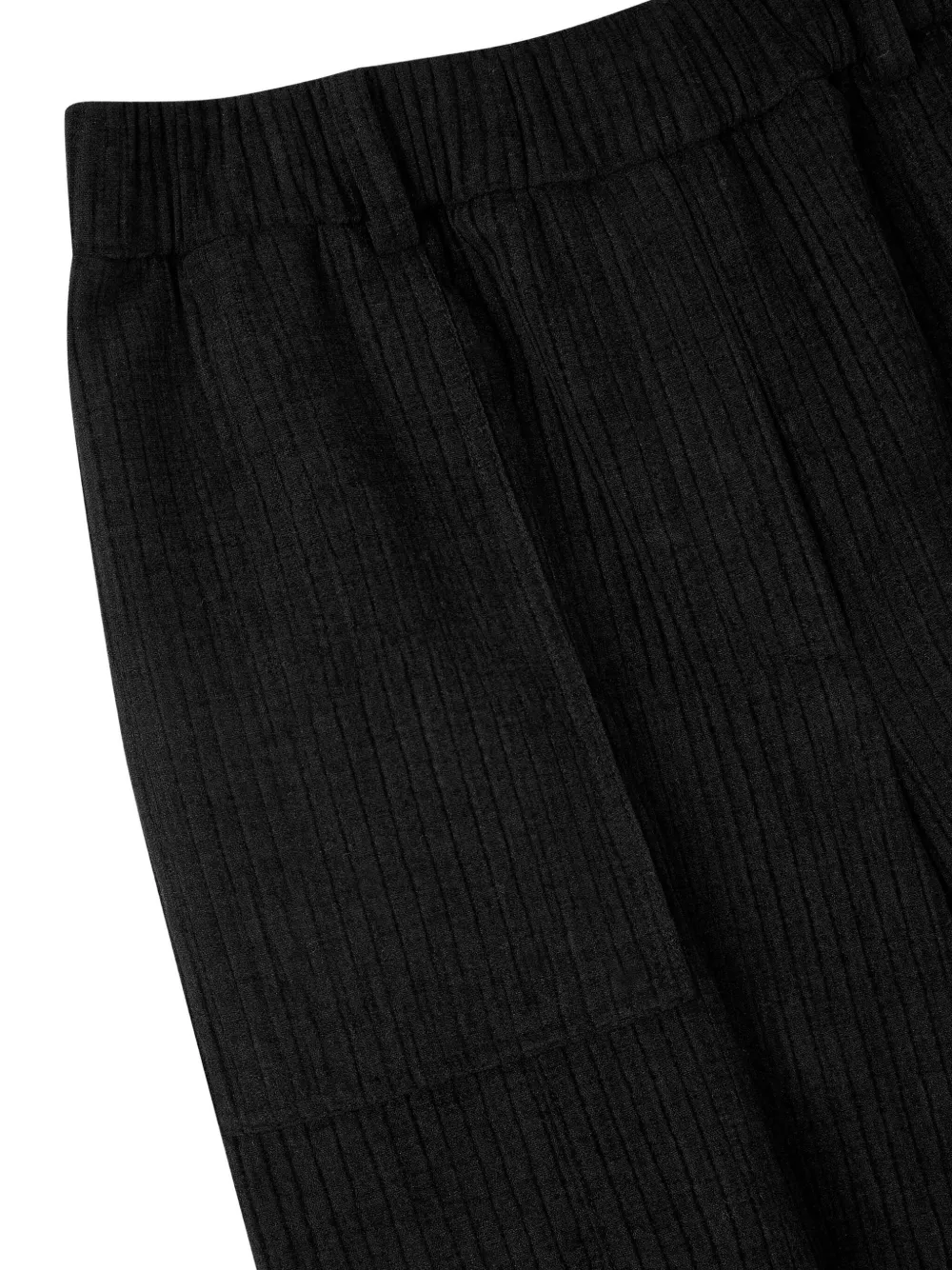Studio Tomboy Corduroy Cargo Trousers In Black