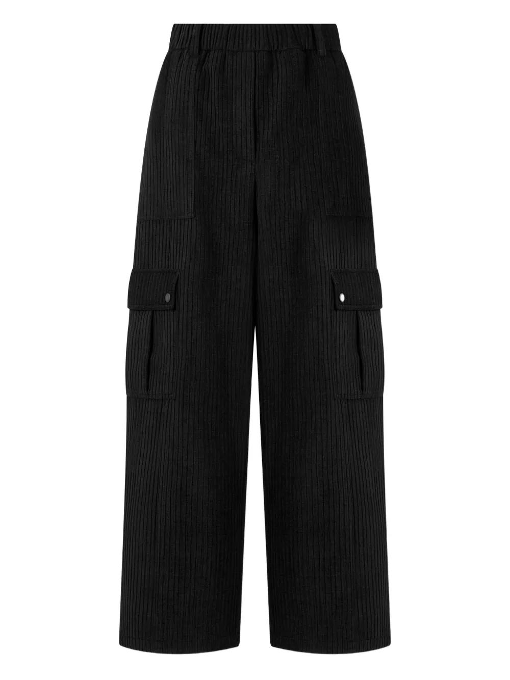 STUDIO TOMBOY Corduroy Cargo Trousers | Black | Image 1