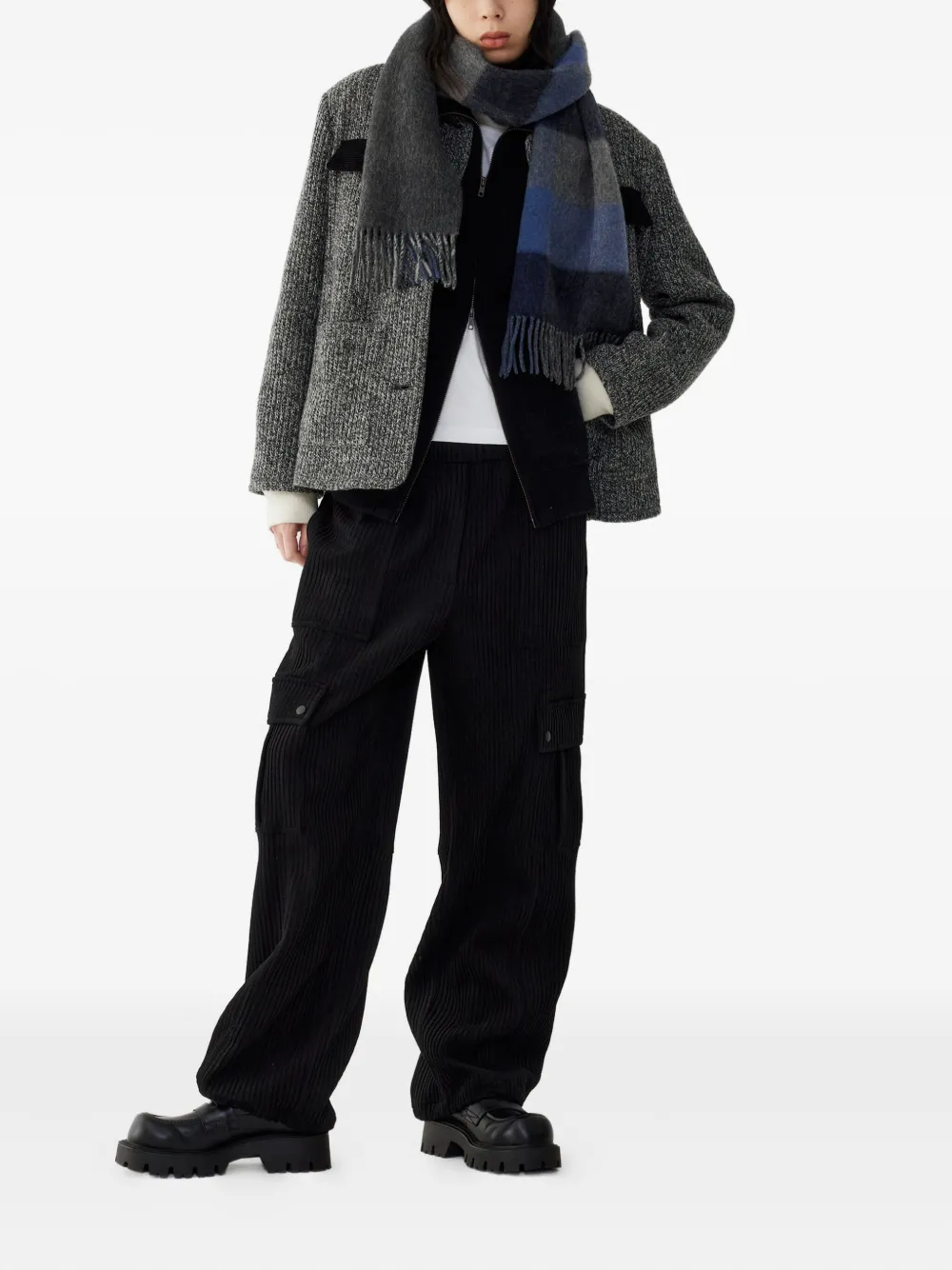 STUDIO TOMBOY Corduroy Cargo Trousers | Straight-Leg Pants | Image 2