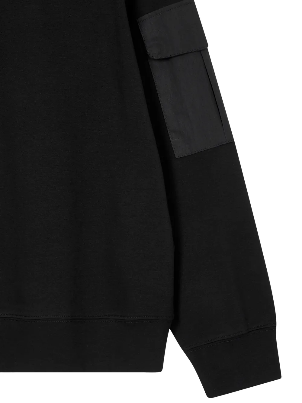 TOMBOY T-shirt met lange mouwen en zak Zwart