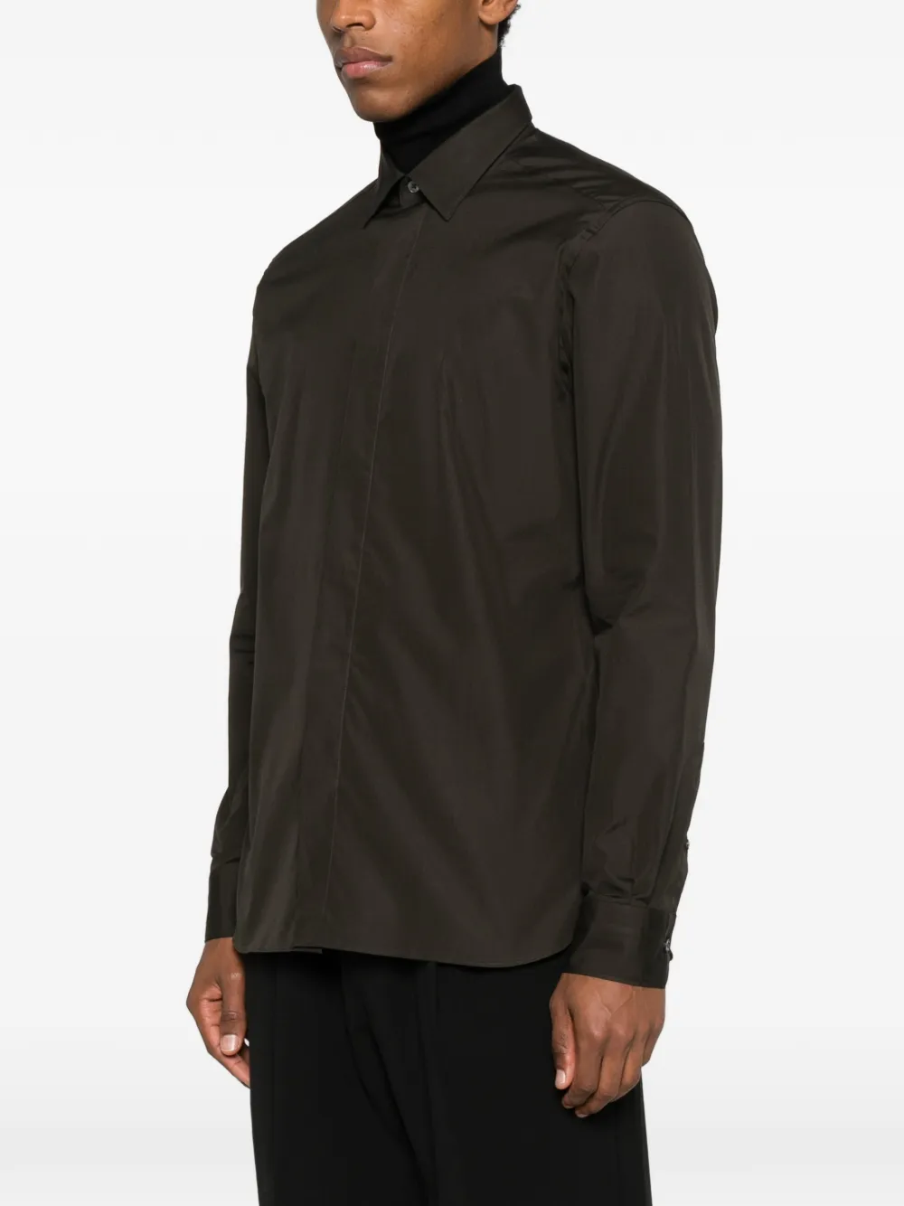 Zegna Slim-fit overhemd Groen