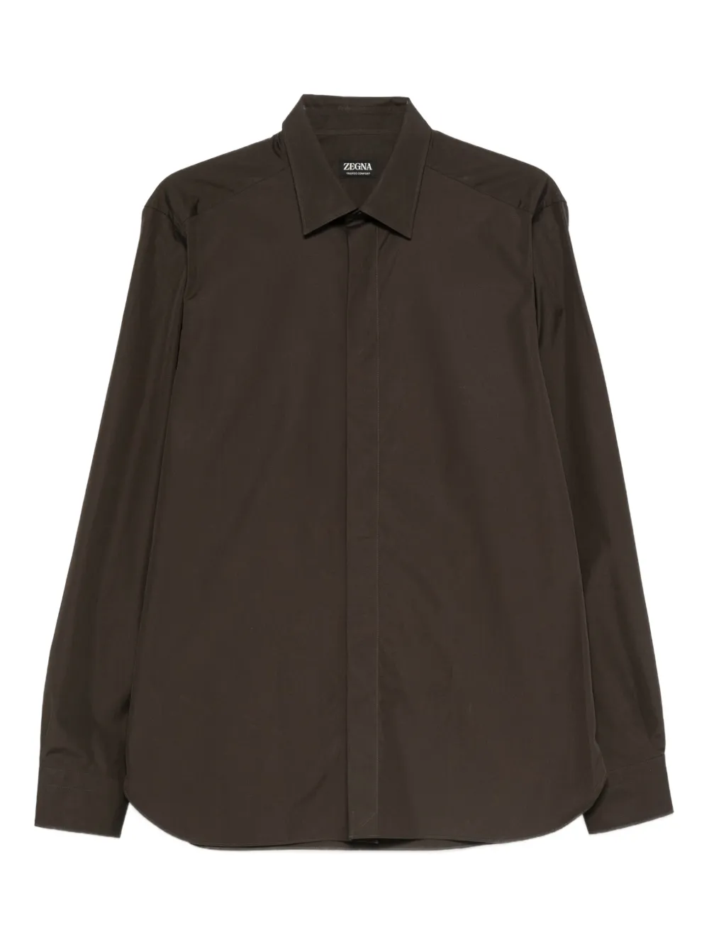 Zegna camisa con cuello | verde | Image 1