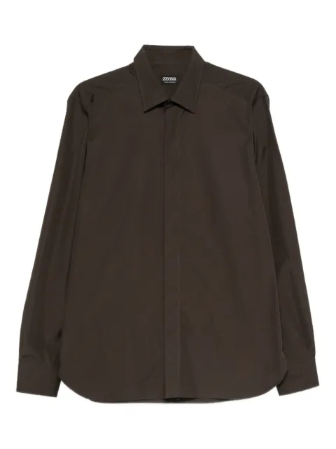 Zegna chemise à col pointu