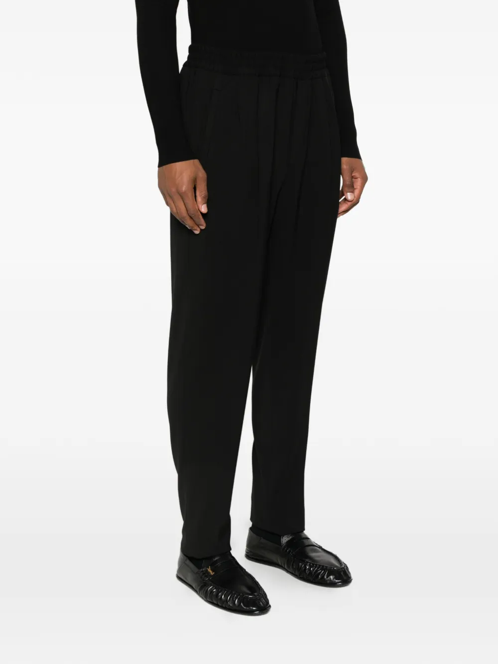 Zegna Broek met elastische tailleband Zwart