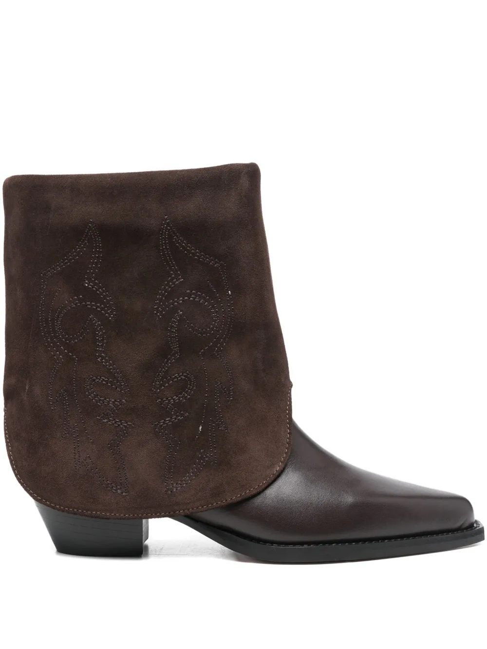 Bibi Lou 50mm embroidered pointed-toe boots | Brown | Image 1