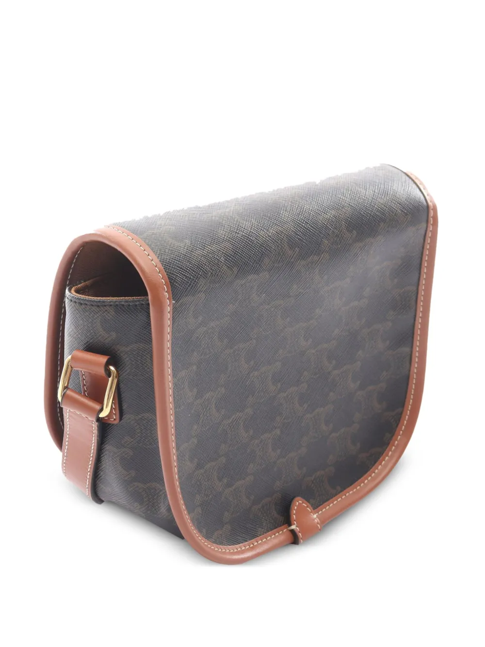 Celine Pre-Owned 2021-2025 Medium Triomphe Coated Canvas Folco crossbody bag | Pre-Owned | Image 2