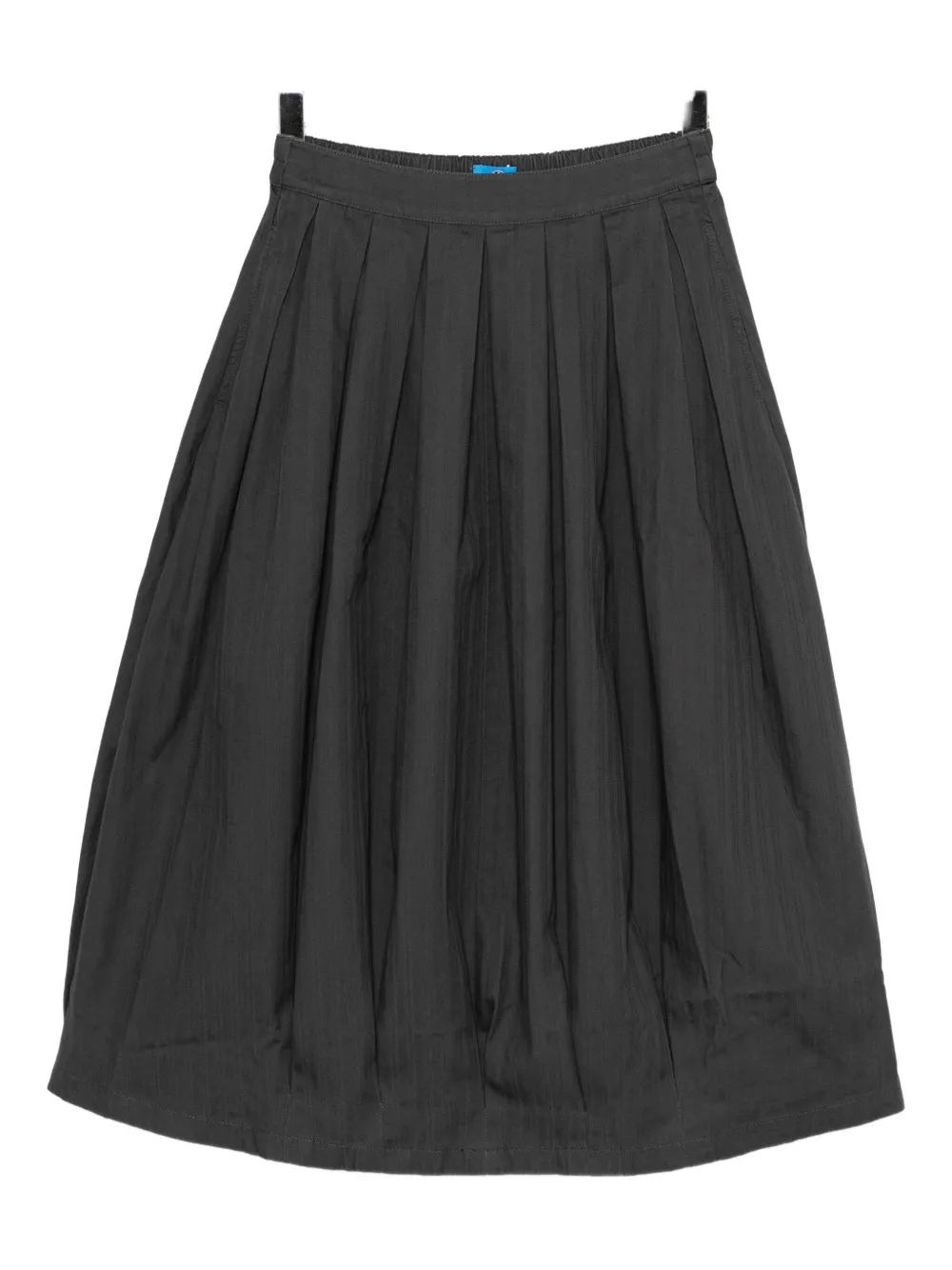 Sport B. By Agnès B. Pleated Cotton Skirt In Gray
